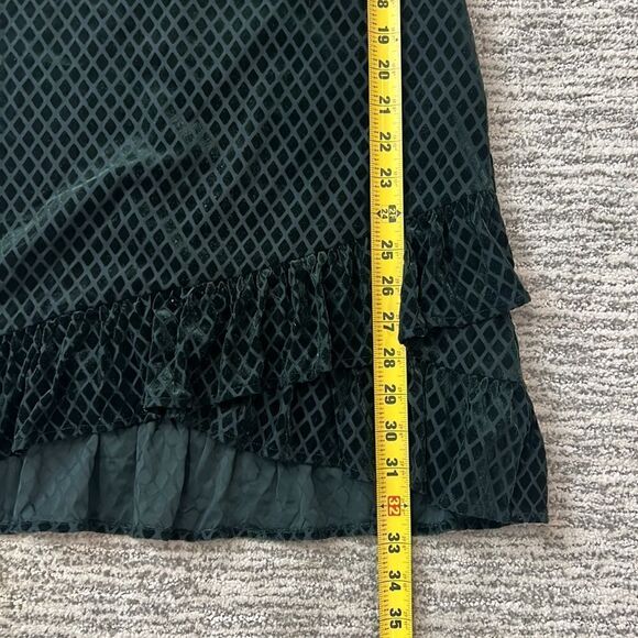 New Revolve X House of Harlow 1960 MEDINAH Mini Dress in Hunter Green Velvet - Picture 10 of 14